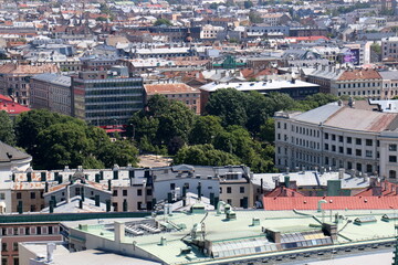 25 07 2023 Riga Latvia. Riga, the capital of Latvia, is located on the banks of the Daugava River...