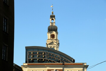25 07 2023 Riga Latvia. Riga, the capital of Latvia, is located on the banks of the Daugava River...