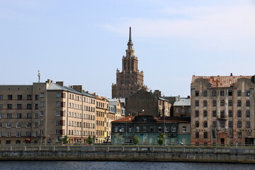 25 07 2023 Riga Latvia. Riga, the capital of Latvia, is located on the banks of the Daugava River...