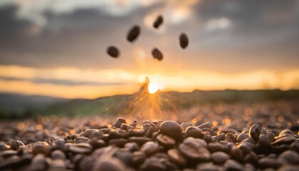 explosion on coffee beans