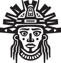 Huari Culture Mark Pre Hispanic Icon Emblem Design Nazca Legacy Insignia Pre Hispanic Vector Logo Icon