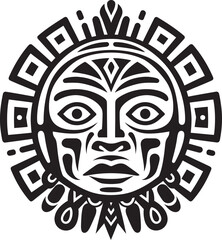 Olmec Iconography Symbol Pre Hispanic Vector Icon Nazca Artistry Emblem Pre Hispanic Logo Design