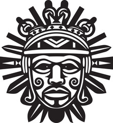 Teotihuacan Legacy Mark Pre Hispanic Vector Emblem Toltec Culture Symbol Pre Hispanic Icon Logo Design