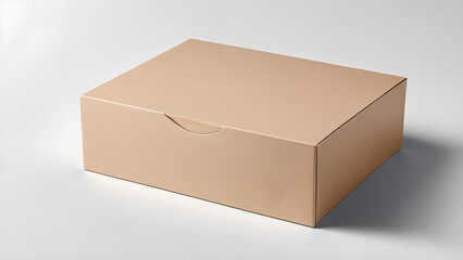 empty product packaging box empty box mockup no text isolated on white background