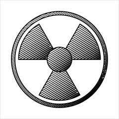 Radiation Icon, Transmission, Emission Of Energy In The Form Of Waves Or Particles