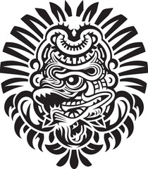 Aztec Culture Representation Quetzalcoatl Symbol Emblem Revered Deity Emblem Quetzalcoatl Icon Design