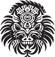 Iconic Feathered Serpent Quetzalcoatl Symbol Design Ancient Divinity Depiction Quetzalcoatl Vector Emblem