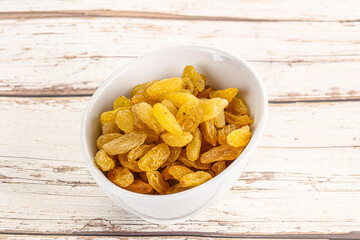 Yellow raisin - dry grape berries