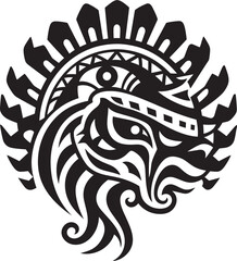 Mesoamerican Mythology in Design Quetzalcoatl Symbol Ancient Divinity Depiction Quetzalcoatl Logo Vector