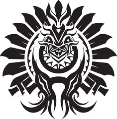 Sacred Quetzalcoatl Vector Ancient Deity Symbol Mythic Serpent in Vector Design Quetzalcoatl Emblem