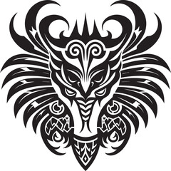 Fototapeta premium Aztec Culture Representation Quetzalcoatl Emblem Icon Symbolic Quetzalcoatl Vector Divine Serpent Icon