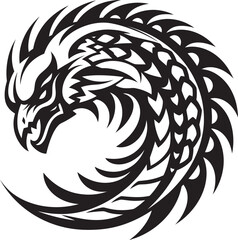 Quetzalcoatl Logo Design Serpent Deity Icon Iconic Quetzalcoatl Symbol Divine Serpent Emblem