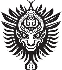 Mayan Deity Mark Quetzalcoatl Symbol Vector Logo Serpent Deity Legacy Quetzalcoatl Logo Design Icon