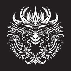 Ancient God Symbol Quetzalcoatl Logo Design Icon Mesoamerican Mythology Mark Quetzalcoatl Symbol Vector Emblem