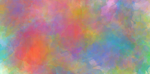 Fototapeta premium Abstract colorful fantasy watercolor background texture .splash acrylic colorful background .banner for wallpaper .watercolor wash aqua painted texture .abstract hand paint square stain backdrop .