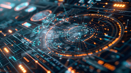 A proximate glance at a versatile display indicating prompt tallies and examinations