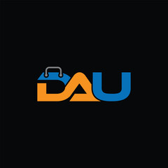 DAU Creative logo And Icon Design - obrazy, fototapety, plakaty