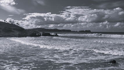 Wonderful beaches in Paguera, connected by a lovely beachside - obrazy, fototapety, plakaty