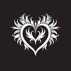 Eternal Devotion Mark Sacred Heart Emblem Design Sacred Heart Serenity Emblematic Vector Logo