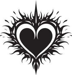 Heavenly Passion Insignia Vector Emblem with Sacred Heart Blessed Devotion Seal Sacred Heart Icon Vector