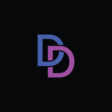 Letter DD Logo Design vector Template
