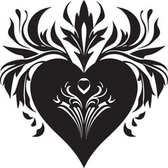 Eternal Flame Symbol Sacred Heart Vector Icon Radiant Reverence Crest Sacred Heart Emblem Design