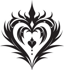 Eternal Devotion Icon Sacred Heart Logo Angelic Devotion Symbol Sacred Heart Vector Design