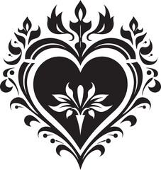 Sacred Heart Sanctum Divine Emblem Vector Design Eternal Flame Sacred Heart Icon Vector Logo