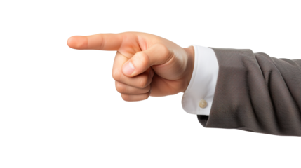Man pointing finger isolated on transparent background Remove png, Clipping Path, pen tool