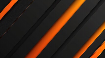 A black and orange striped background with a black and orange stripe - obrazy, fototapety, plakaty