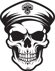 Skull Sentinel Beret Tactical Unit Insignia Vector Military Beret Skull Special Operations Emblem Logo