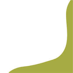 Colorful Blob Shape Corner Border