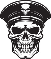 Skull Battalion Icon Military Special Forces Emblem Commando Skull Brigade Tactical Beret Design