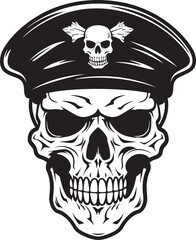 Skull Battalion Icon Military Special Forces Emblem Commando Skull Brigade Tactical Beret Design