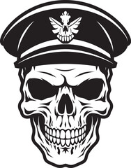 Elite Beret Skull Special Forces Logo Icon Commando Skull Insignia Military Unit Vector