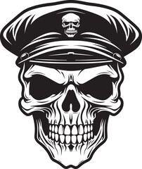 Beret Commando Skull Tactical Division Emblem Vector Army Beret Skull Special Forces Insignia Logo Design