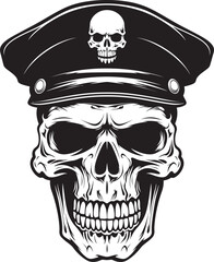 Stealth Skull Brigade Military Insignia Vector Tactical Beret Skull Army Special Forces Logo