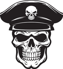 Beret Warrior Skull Army Division Emblem Design Skull Sentinel Beret Tactical Unit Insignia Vector