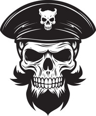 Elite Skull Troop Tactical Military Beret Design Special Ops Skull Command Covert Unit Insignia