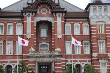 Obraz premium Railway station in Tokyo Japan on February 15, 2024