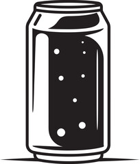 Pop Perfection Soda Can Icon Vector Mastery Refreshment Realm Soda Can Logo Vector Domain