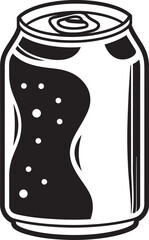 Soda Stream Can Emblem Vector Design Quench Quest Soda Can Icon Vector