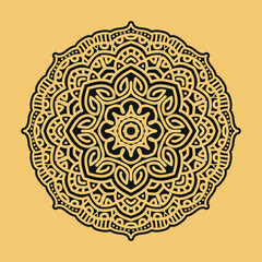 Creative Luxury Premium Bold Mandala Art Eps Vector Template Design