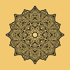 Creative Luxury Premium Bold Mandala Art Eps Vector Template Design