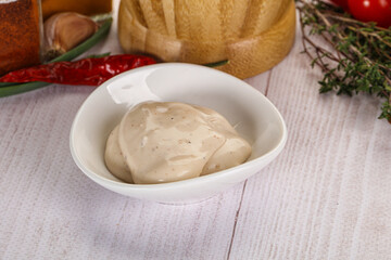 Burger sauce in the bowl