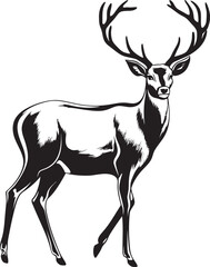 Old fashioned Reindeer Radiance Vintage Christmas Reindeer Vector Symbol Nostalgic Reindeer Cheer Vintage Christmas Reindeer Vector Logo Emblem