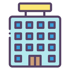 hotel building icon