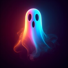 This image depicts a ghost rendered with fiery hues, blending the mystical with the elemental, perfect for bold creative projects. AI Generation