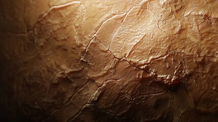 Wrinkled skin texture, macro, scar