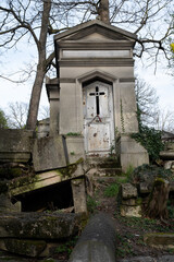 Monuments I've come across in the French cemeteries of Montparnasse and Pierre Lachaise (Paris).  Shot during days with diffuse lighting.